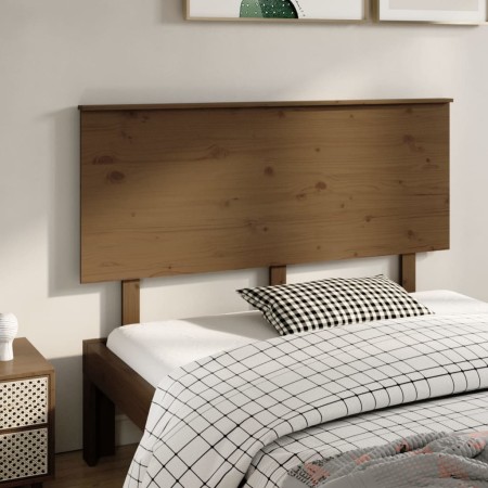 Honey brown pine wood bed headboard 144x6x82.5 cm by vidaXL, Headboards and footboards - Ref: Foro24-819173, Price: 50,98 €, ...