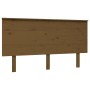 Honey brown pine wood bed headboard 144x6x82.5 cm by vidaXL, Headboards and footboards - Ref: Foro24-819173, Price: 50,98 €, ...