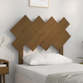 Honey brown solid pine wood bed headboard 92x3x81 cm by vidaXL, Headboards and footboards - Ref: Foro24-819203, Price: 22,99 ...