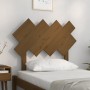 Cabecero de cama madera maciza de pino marrón miel 92x3x81 cm de vidaXL, Cabeceros y pies de cama - Ref: Foro24-819203, Preci...