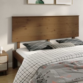 Honey brown solid pine wood bed headboard 184x6x82.5cm by vidaXL, Headboards and footboards - Ref: Foro24-819188, Price: 72,9...