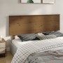 Cabecero de cama madera maciza de pino marrón miel 184x6x82,5cm de vidaXL, Cabeceros y pies de cama - Ref: Foro24-819188, Pre...