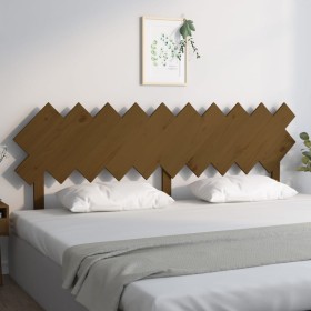 Honey brown pine solid wood bed headboard 196x3x80.5 cm by vidaXL, Headboards and footboards - Ref: Foro24-819243, Price: 43,...