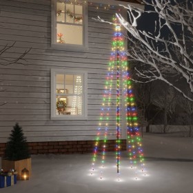 Árbol de Navidad con pincho 310 LED de colores 300 cm de vidaXL, Arboles de navidad - Ref: Foro24-343556, Precio: 57,99 €, De...