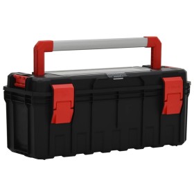 Black and red toolbox 65x28x31.5 cm by vidaXL, Toolboxes - Ref: Foro24-152101, Price: 54,99 €, Discount: %