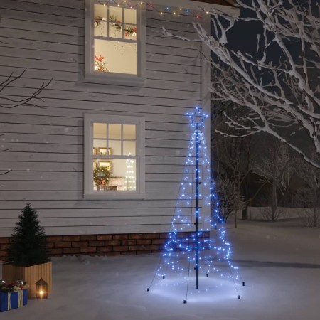 Christmas tree with spike 200 blue LED 180 cm by vidaXL, Christmas trees - Ref: Foro24-343569, Price: 72,13 €, Discount: %