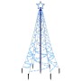 Christmas tree with spike 200 blue LED 180 cm by vidaXL, Christmas trees - Ref: Foro24-343569, Price: 72,13 €, Discount: %