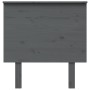 Solid gray pine wood bed headboard 79x6x82.5 cm by vidaXL, Headboards and footboards - Ref: Foro24-819147, Price: 37,84 €, Di...