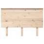 Solid gray pine wood bed headboard 124x6x82.5 cm by vidaXL, Headboards and footboards - Ref: Foro24-819160, Price: 47,61 €, D...