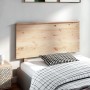 Solid gray pine wood bed headboard 124x6x82.5 cm by vidaXL, Headboards and footboards - Ref: Foro24-819160, Price: 47,61 €, D...