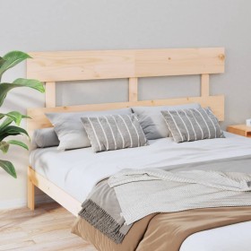 Solid pine wood bed headboard 154x3x81 cm by vidaXL, Headboards and footboards - Ref: Foro24-819075, Price: 45,99 €, Discount: %