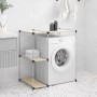 Cream iron washing machine shelf 87x55x90.5 cm by vidaXL, Towel racks - Ref: Foro24-343147, Price: 25,25 €, Discount: %