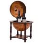 Botellero globo terráqueo madera maciza eucalipto marrón de vidaXL, Armarios para vino y licores - Ref: Foro24-343473, Precio...