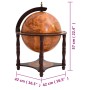 Botellero globo terráqueo madera maciza eucalipto marrón de vidaXL, Armarios para vino y licores - Ref: Foro24-343473, Precio...