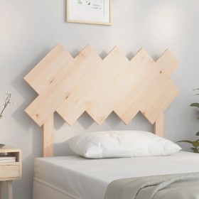 Solid pine wood bed headboard 104x3x80.5 cm by vidaXL, Headboards and footboards - Ref: Foro24-819205, Price: 34,99 €, Discou...