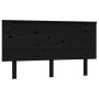 Solid black pine wood bed headboard 144x6x82.5 cm by vidaXL, Headboards and footboards - Ref: Foro24-819174, Price: 50,48 €, ...