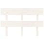 Solid white pine wood bed headboard 124x3x81 cm by vidaXL, Headboards and footboards - Ref: Foro24-819061, Price: 34,99 €, Di...