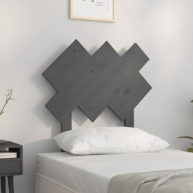 Solid gray pine wood bed headboard 72.5x3x81 cm by vidaXL, Headboards and footboards - Ref: Foro24-819197, Price: 26,99 €, Di...