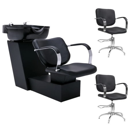 Synthetic leather sinks and hairdressing chairs by vidaXL, Hairdressing chairs - Ref: Foro24-3100529, Price: 945,42 €, Discou...