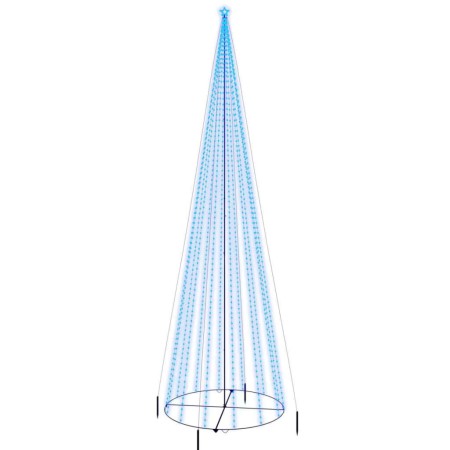 Conical Christmas tree 1134 blue LED 230x800 cm by vidaXL, Christmas trees - Ref: Foro24-343500, Price: 126,23 €, Discount: %