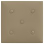 Wall panels 12 pcs synthetic leather cappuccino 30x30 cm 1.08 m² by vidaXL, Wall covering - Ref: Foro24-343978, Price: 31,57 ...