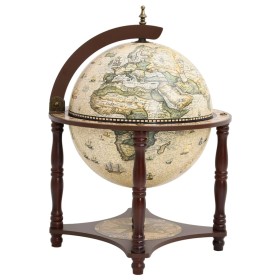 Globe Weinregal Massivholz Eukalyptusbraun von vidaXL, Wein- und Spirituosenschränke - Ref: Foro24-343475, Preis: 112,22 €, R...