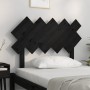 Solid black pine wood bed headboard 104x3x80.5 cm by vidaXL, Headboards and footboards - Ref: Foro24-819209, Price: 26,99 €, ...