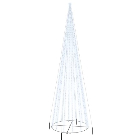 Conical Christmas tree 1134 cold white LEDs 230x800 cm by vidaXL, Christmas trees - Ref: Foro24-343499, Price: 128,84 €, Disc...