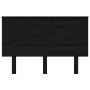 Cabecero de cama madera maciza de pino negro 124x6x82,5 cm de vidaXL, Cabeceros y pies de cama - Ref: Foro24-819164, Precio: ...