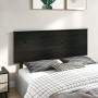 Cabecero de cama madera maciza de pino negro 164x6x82,5 cm de vidaXL, Cabeceros y pies de cama - Ref: Foro24-819184, Precio: ...