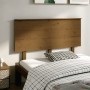 Cabecero de cama madera maciza de pino marrón miel 139x6x82,5cm de vidaXL, Cabeceros y pies de cama - Ref: Foro24-819168, Pre...