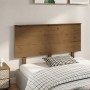 Cabecero de cama madera maciza de pino marrón miel 139x6x82,5cm de vidaXL, Cabeceros y pies de cama - Ref: Foro24-819168, Pre...