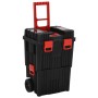 Black and Red Polypropylene Tool Cart by vidaXL, Tool cabinets - Ref: Foro24-152097, Price: 65,73 €, Discount: %