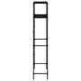 2-tier shelving unit above black iron washing machine 69x28x143 cm by vidaXL, Towel racks - Ref: Foro24-343131, Price: 26,26 ...