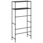 2-tier shelving unit above black iron washing machine 69x28x143 cm by vidaXL, Towel racks - Ref: Foro24-343131, Price: 26,26 ...