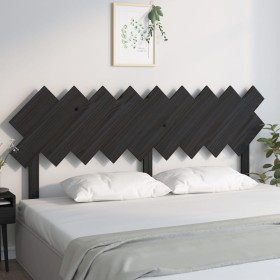 Solid black pine wood bed headboard 178x3x80.5 cm by vidaXL, Headboards and footboards - Ref: Foro24-819239, Price: 41,99 €, ...