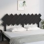 Solid black pine wood bed headboard 178x3x80.5 cm by vidaXL, Headboards and footboards - Ref: Foro24-819239, Price: 41,39 €, ...