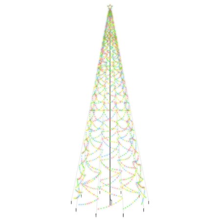 Christmas tree with spike 3000 colorful LEDs 800 cm by vidaXL, Christmas trees - Ref: Foro24-343580, Price: 322,97 €, Discoun...