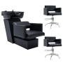 Synthetic leather sinks and hairdressing chairs by vidaXL, Hairdressing chairs - Ref: Foro24-3100533, Price: 1,00 €, Discount: %