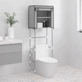 2-tier shelf above gray iron toilet 56x30x170 cm by vidaXL, Towel racks - Ref: Foro24-343141, Price: 13,99 €, Discount: %