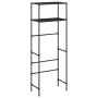 2-tier shelf above black iron toilet 53.5x28x143 cm by vidaXL, Towel racks - Ref: Foro24-343133, Price: 20,30 €, Discount: %