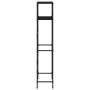 2-tier shelf above black iron toilet 53.5x28x143 cm by vidaXL, Towel racks - Ref: Foro24-343133, Price: 20,30 €, Discount: %