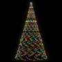 Árbol de Navidad en asta de bandera 3000 LED de colores 800 cm de vidaXL, Luces de Navidad - Ref: Foro24-343549, Precio: 234,...