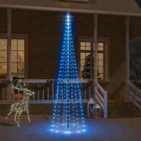 Christmas tree on flagpole 310 LED blue 300 cm by vidaXL, Christmas lights - Ref: Foro24-343524, Price: 37,99 €, Discount: %