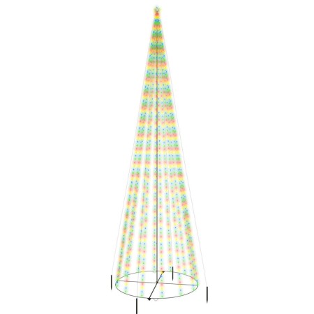 Árbol de Navidad cónico 1134 LED de colores 230x800 cm de vidaXL, Arboles de navidad - Ref: Foro24-343501, Precio: 175,61 €, ...