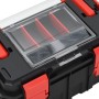 Black and red toolbox 45x28x26.5 cm by vidaXL, Toolboxes - Ref: Foro24-152099, Price: 35,57 €, Discount: %