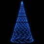 Árbol de Navidad en asta de bandera 1400 LED azul 500 cm de vidaXL, Luces de Navidad - Ref: Foro24-343544, Precio: 125,78 €, ...