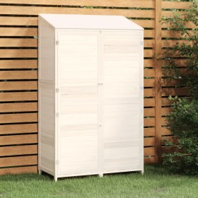 Cobertizo de jardín madera maciza abeto blanco 102x52x174,5cm de vidaXL, Cobertizos - Ref: Foro24-152191, Precio: 309,42 €, D...