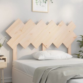 Cabecero de cama madera maciza de pino 132x3x81 cm de vidaXL, Cabeceros y pies de cama - Ref: Foro24-819215, Precio: 46,99 €,...