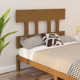 Honey brown solid pine wood bed headboard 103.5x3x81cm by vidaXL, Headboards and footboards - Ref: Foro24-819108, Price: 25,9...